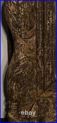 Ancien Cadre Montparnasse Bois Sculpté Style XVII E Louis XIII 5 F pour tableau