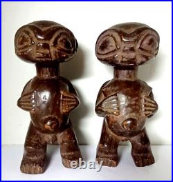 Ancien Tikis Polynésien En Bois Sculpté