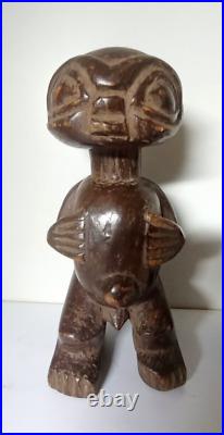 Ancien Tikis Polynésien En Bois Sculpté