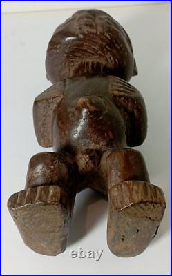 Ancien Tikis Polynésien En Bois Sculpté