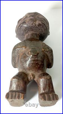 Ancien Tikis Polynésien En Bois Sculpté