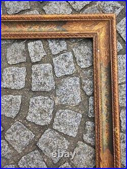 Ancien cadre 10F bois doré feuillure 55 cm x 46 cm frame peinture photo gravure