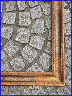 Ancien cadre 10F bois doré feuillure 55 cm x 46 cm frame peinture photo gravure