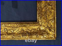 Ancien cadre 18 ème bois stuc doré feuillure 25 cm x 19 cm frame peinture photo