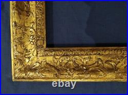 Ancien cadre 18 ème bois stuc doré feuillure 25 cm x 19 cm frame peinture photo