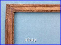 Ancien cadre 6F bois baguette doré 18 eme feuillure 41 cm x 33 old frame