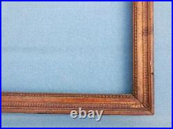 Ancien cadre 6F bois baguette doré 18 eme feuillure 41 cm x 33 old frame