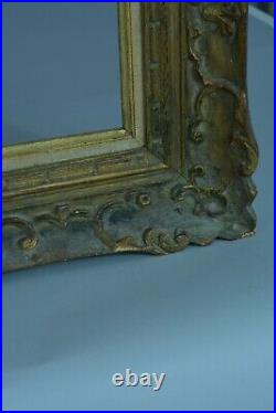 Ancien cadre Montparnasse bois sculpté doré Tableau ancien Marine format frame