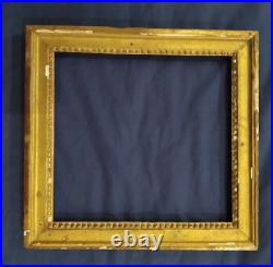 Ancien cadre baguette louis XVI doré feuillure 30 cm x 28 frame peinture photo