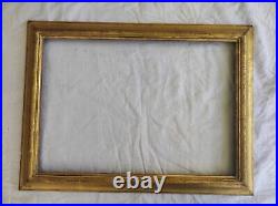 Ancien cadre bois doré patiné feuillure 51 cm x 36 cm frame tableau peinture