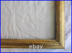 Ancien cadre bois doré patiné feuillure 51 cm x 36 cm frame tableau peinture