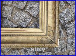 Ancien cadre empire bois stuc doré feuillure 26 cm x 21 cm frame peinture photo