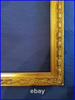 Ancien cadre empire doré 4F bois feuillure 33 cm x 24 cm frame peinture tableau