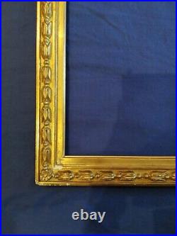 Ancien cadre empire doré 4F bois feuillure 33 cm x 24 cm frame peinture tableau