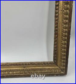 Ancien cadre en bois sculpté doré frame époque Louis XVI Feuillure 47X39cm