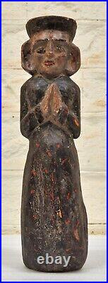 Ancien en Bois Tribal Ethnique Femme Figurine Original Ancien Sculpté à la Main