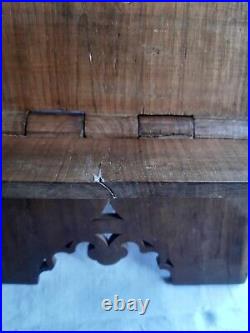 Ancien lutrin de table pliant XIXème sculpté porte missel