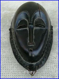 Ancien masque baoule bois sculpté mask carved wood