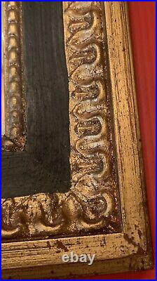 Ancien miroir bois doré peint sculpté style Louis Philippe très bel état