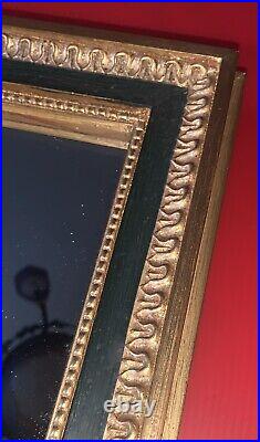Ancien miroir bois doré peint sculpté style Louis Philippe très bel état