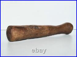 Ancien mortier + pilon en bois sculpté Océanie Africain Afrique 100% d´origine