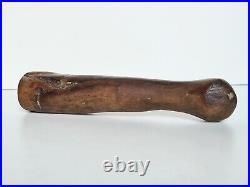 Ancien mortier + pilon en bois sculpté Océanie Africain Afrique 100% d´origine