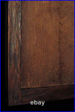 Ancien panneau, bas relief en bois sculpté XVIIIeme / Art populaire naif ange
