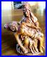 Ancienne-Rare-Pieta-N-D-de-la-pitie-en-bois-plein-finement-sculpte-Madone-Christ-01-qg