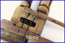 Ancienne Serrure Dogon en bois sculpté /old mali lock in carved wood