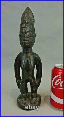 Ancienne statuette statue bois sculpté YORUBA IBEDJI art africain african art
