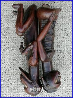 Anciennes statuettes BEMBE art africain statuette carved wood bois sculpté