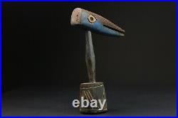 Art tribal africain en bois sculpté ancien reine bambara sculpté main Mali-G2371