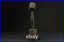 Art tribal africain en bois sculpté ancien reine bambara sculpté main Mali-G2371