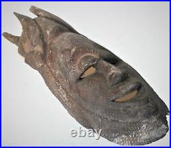 Arts Africain Ancien Masque Grande Taille En Bois Sculpte Tribal