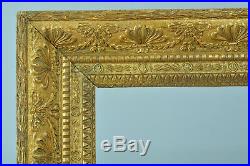 Beau Cadre Ancien en bois doré Empire Palmette frame Cornice 8f standard Tableau
