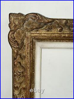 Beau Cadre ancien en bois Sculpté Montparnasse décor Berain Format 50 cm x 40 cm