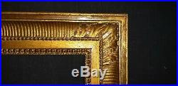 CADRE ancien doré clefs et canaux Epoque XIXème bois pour tableaux 49 x 38 cm