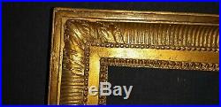 CADRE ancien doré clefs et canaux Epoque XIXème bois pour tableaux 49 x 38 cm