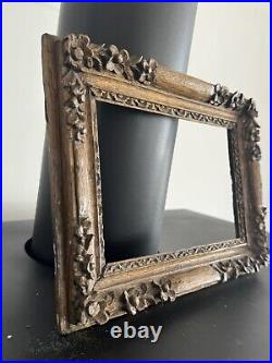 Cadre Ancien/cadre Doré/old Frame Antique/17eme/boisSculpté/28,5x21,5cm