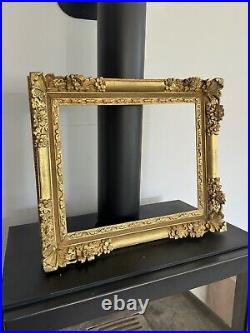 Cadre Ancien/cadre Doré/old Frame Antique/18eme Régence/boisSculpté Or/60x51,5cm