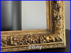 Cadre Ancien/cadre Doré/old Frame Antique/19eme/Louis XV/37,5x32,5cm