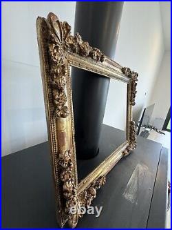 Cadre Ancien/cadre Doré/old Frame Antique/19eme/Louis XV/42,5x36,5cm