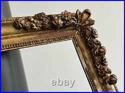 Cadre Ancien/cadre Doré/old Frame Antique/19eme/Louis XV/42,5x36,5cm