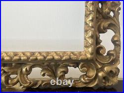 Cadre Ancien/cadre Doré/old Frame Antique/fin 19eme/florentin/43x33cm