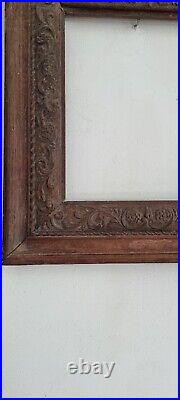 Cadre Bois Ancien Du 18 ème Sculpté. Antique Wooden Picture Frame Carved