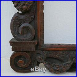 Cadre Renaissance BOIS SCULPTE ancien Wooden carved frame Cornice legno Rahmen