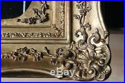 Cadre ancien 28,5cm x 22cm Louis XV Bois Stuc sculpté et doré
