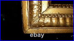 Cadre ancien à canaux doré début XIXe assemblé a clef 34,5 x 24 cm p5