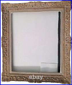 Cadre ancien bois sculpté montparnasse large antique picture frame. Carved Wood