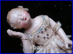 Enfant Jesus de crèche ancien en bois sculpté polychrome Italie XVIII ème siècle